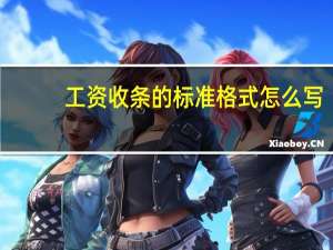工资收条的标准格式怎么写（工资收条的标准格式）
