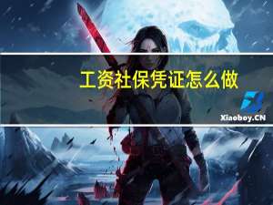 工资社保凭证怎么做