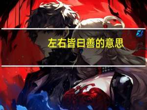 左右皆曰善的意思