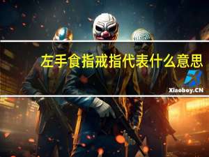 左手食指戒指代表什么意思
