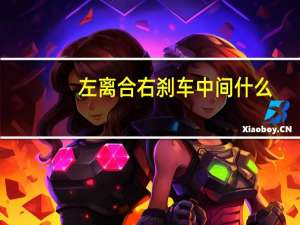 左离合右刹车中间什么