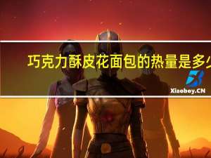 巧克力酥皮花面包的热量是多少