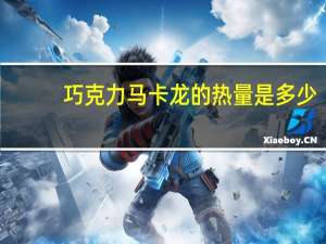 巧克力马卡龙的热量是多少