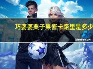 巧婆婆 栗子果酱卡路里是多少