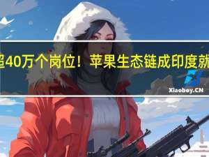 已创造超40万个岗位！苹果生态链成印度就业主要推动力