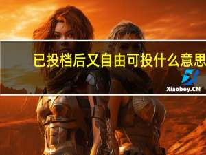 已投档后又自由可投什么意思