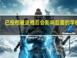 已投档被退档后会影响后面的学校吗