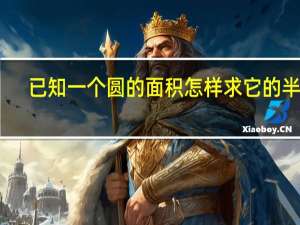 已知一个圆的面积怎样求它的半径