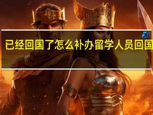 已经回国了怎么补办留学人员回国证明