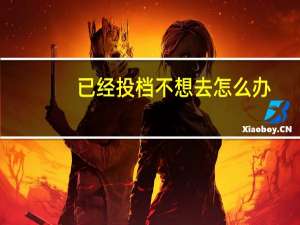 已经投档不想去怎么办