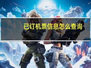 已订机票信息怎么查询（已订机票信息查询）