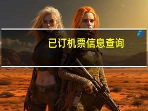 已订机票信息查询