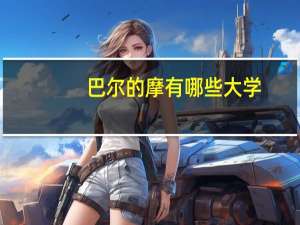巴尔的摩有哪些大学