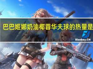 巴巴姬娜 奶油椰蓉华夫球的热量是多少