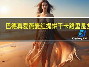 巴德真爱 燕麦红提饼干卡路里是多少