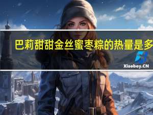 巴莉甜甜 金丝蜜枣粽的热量是多少