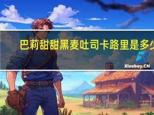 巴莉甜甜黑麦吐司卡路里是多少