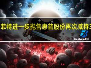 巴菲特进一步抛售惠普股份再次减持307万股