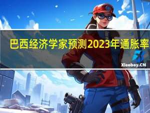 巴西经济学家预测2023年通胀率为4.84%与之前预测相同；2024年通胀率为3.86%之前预测为3.88%