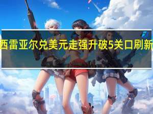 巴西雷亚尔兑美元走强升破5关口刷新日高至4.9950