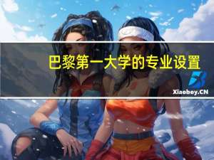 巴黎第一大学的专业设置