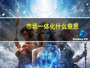 市场一体化什么意思