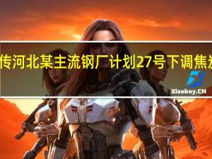 市场传河北某主流钢厂计划27号下调焦炭采购价格？