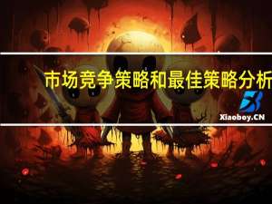 市场竞争策略和最佳策略分析（市场竞争策略）