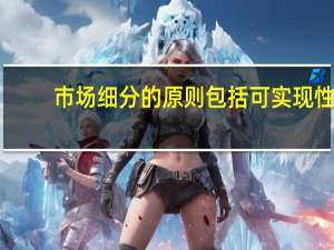 市场细分的原则包括可实现性（市场细分的原则）