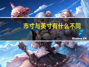 市寸与英寸有什么不同
