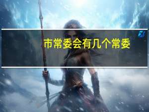 市常委会有几个常委