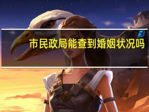 市民政局能查到婚姻状况吗