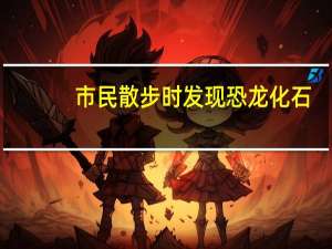 市民散步时发现恐龙化石，他是如何识得是恐龙化石的
