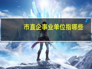市直企事业单位指哪些