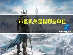 市直机关是指哪些单位