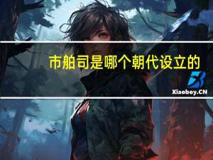 市舶司是哪个朝代设立的