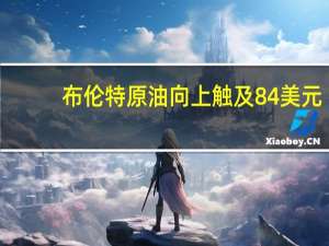 布伦特原油向上触及84美元/桶日内涨0.26%