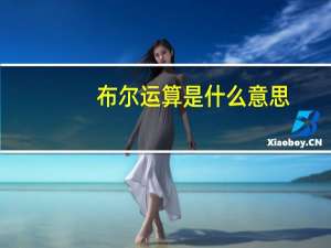 布尔运算是什么意思