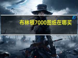 布林顿7000图纸在哪买（布林顿6000怎么获得）