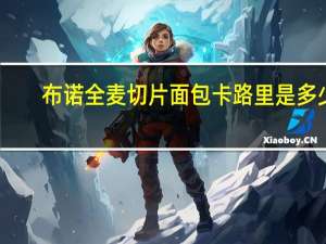 布诺 全麦切片面包卡路里是多少