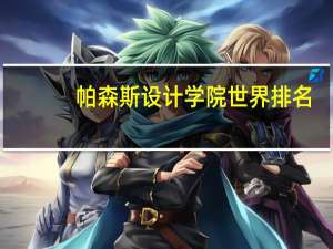 帕森斯设计学院世界排名