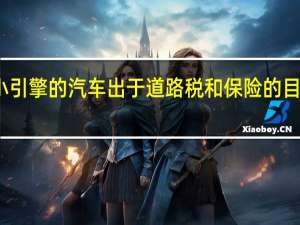 带有小引擎的汽车出于道路税和保险的目的将更便宜