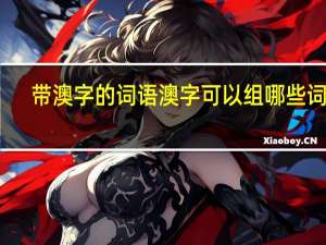 带澳字的词语 澳字可以组哪些词语