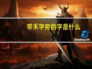 带禾字旁的字是什么