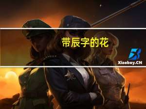 带辰字的花