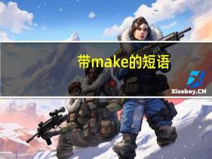 带make的短语