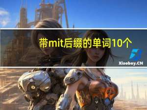 带mit后缀的单词10个
