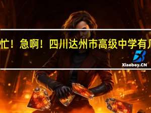 帮帮忙！急啊！四川达州市高级中学有几个校区啊