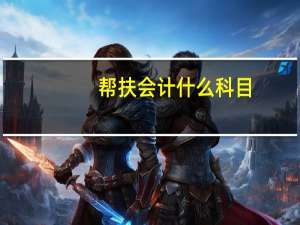 帮扶会计什么科目