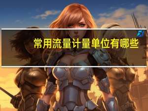 常用流量计量单位有哪些（常用流量计）